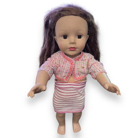 Madame Alexander 18” Brunette And Brown Eyes Crop Top Skirt Girl Doll - 2007 - Picture 1 of 11